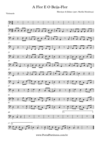Henrique e Juliano  score for Cello