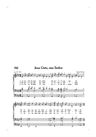 Hinário CCB (150) Jesus Cristo Meu Senhor score for Organ