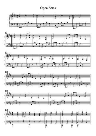 Journey  score for Piano