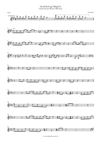 Kate Bush Wuthering Heights score for Harmonica