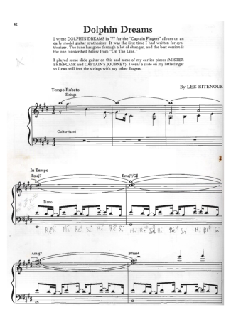 Lee Ritenour Dolphin Dreams score for Guitar