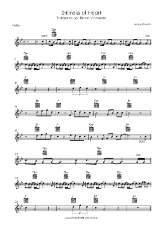 Lenny Kravitz Stillness Of Heart score for Acoustic Guitar