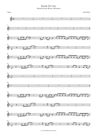 Lionel Richie  score for Violin