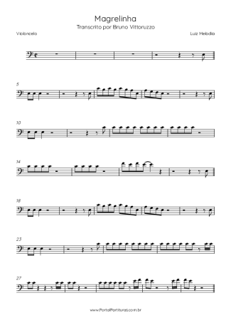 Luiz Melodia  score for Cello