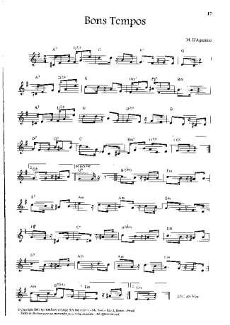 M. D´Agostino Bons Tempos score for Keyboard