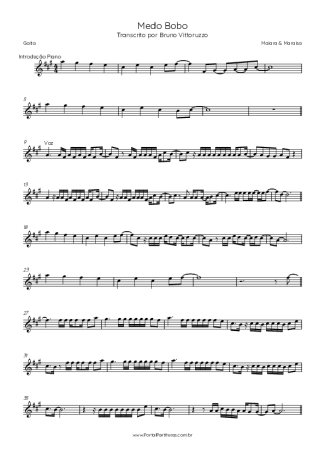 Maiara & Maraisa Medo Bobo score for Harmonica