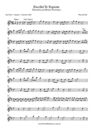 Marcela Taís  score for Tenor Saxophone Soprano (Bb)