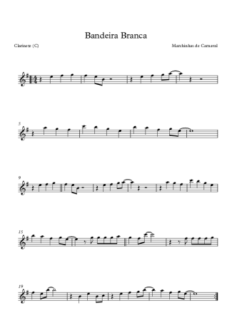 Marchinhas de Carnaval  score for Clarinet (C)