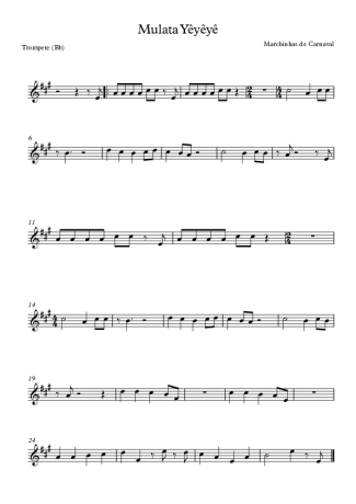 Marchinhas de Carnaval  score for Trumpet