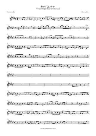 Marcos Góes  score for Clarinet (Bb)