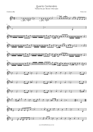 Mario Zan  score for Clarinet (Bb)