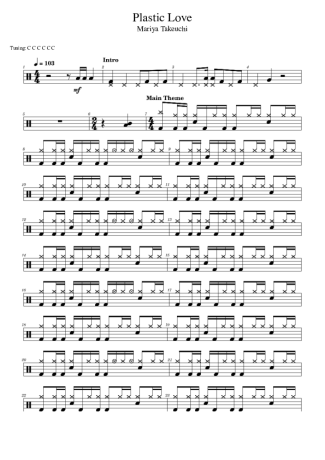 Mariya Takeuchi  score for Drums