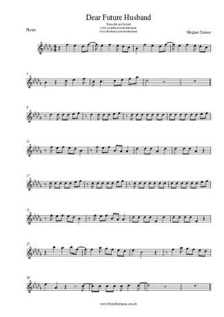 Meghan Trainor Dear Future Husband score for Flute