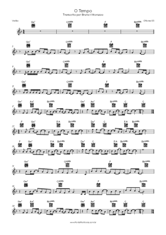 Oficina G3 O Tempo score for Acoustic Guitar