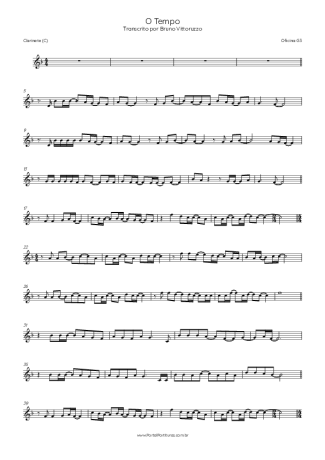 Oficina G3 O Tempo score for Clarinet (C)
