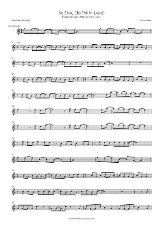 Olivia Dean  score for Alto Saxophone