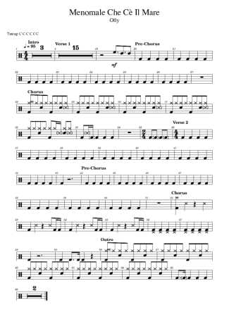 Olly  score for Drums
