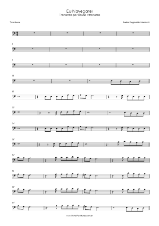 Padre Marcelo Rossi Eu Navegarei score for Trombone