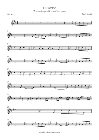 Paul Mauriat  score for Violin
