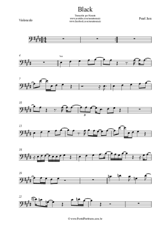 Pearl Jam  score for Cello