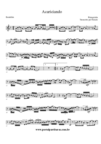 Pitanguinha Acariciando score for Mandolin