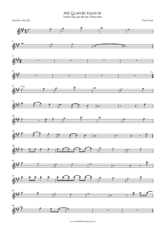 Plebe Rude  score for Alto Saxophone