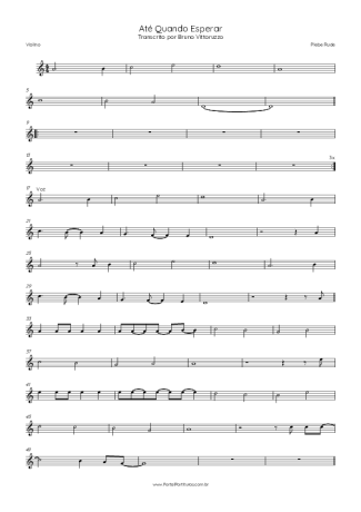 Plebe Rude  score for Violin