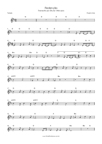 Projeto Sola Redenção score for Keyboard