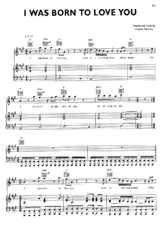 Queen  score for Piano