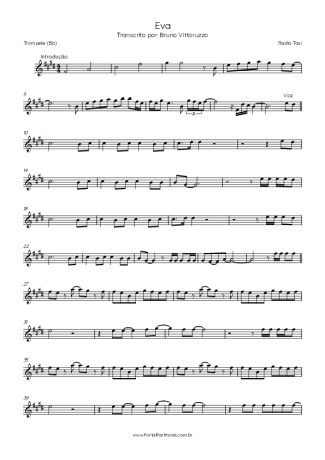 Radio Taxi Eva score for Trumpet