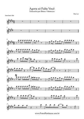 Rita Lee  score for Alto Saxophone