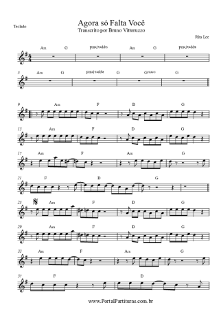 Rita Lee  score for Keyboard