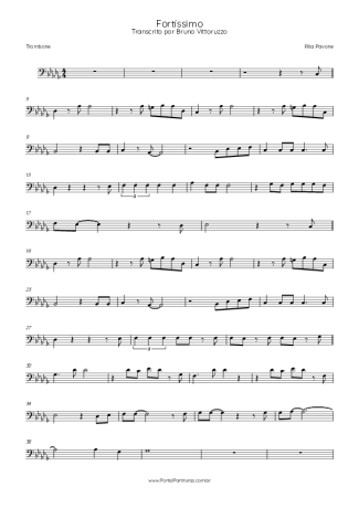 Rita Pavone  score for Trombone
