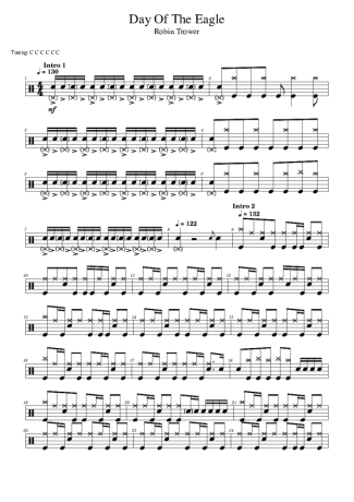 Robin Trower  score for Drums