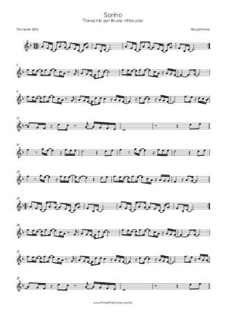 Roupa Nova  score for Trumpet