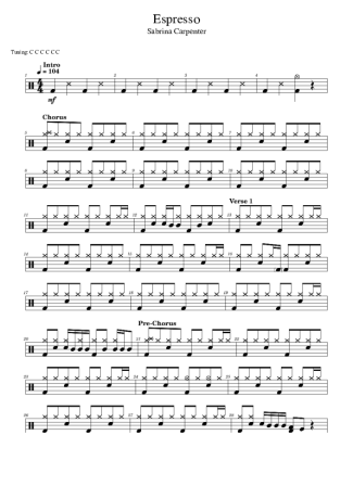 Sabrina Carpenter  score for Drums