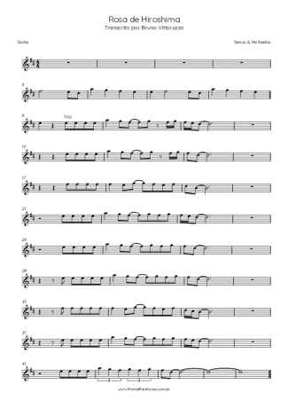 Secos e Molhados Rosa De Hiroshima score for Harmonica