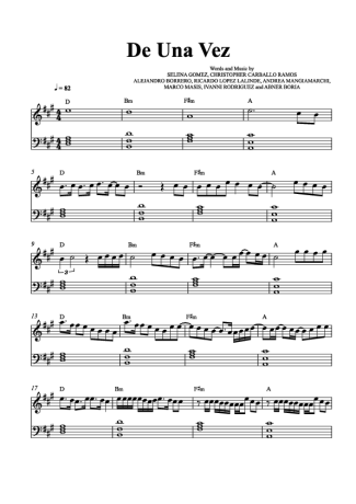 Selena Gomez  score for Piano