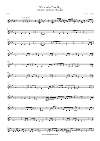 Stevie Wonder Ribbon In The Sky score for Harmonica