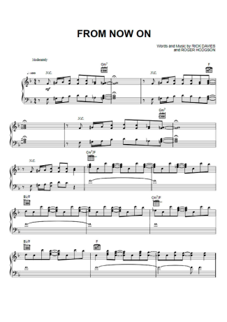 Supertramp  score for Piano