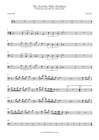 Taiguara  score for Cello