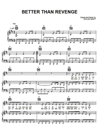 Taylor Swift  score for Piano
