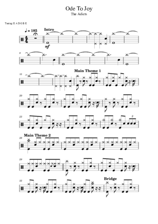 The Adicts  score for Drums