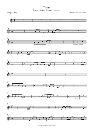 The Alan Parsons Project Time score for Trumpet