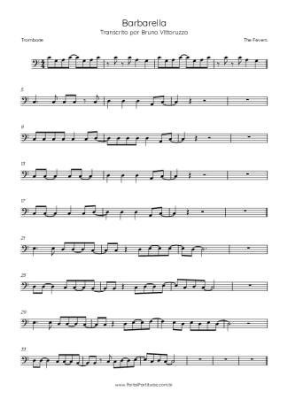 The Fevers Barbarella score for Trombone
