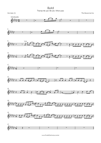 The Housemartins Build score for Clarinet (C)