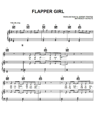 The Lumineers  score for Piano