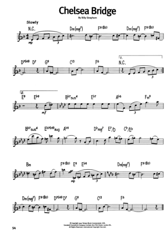 The Real Book Of Blues Chelsea Bridge score for Harmonica