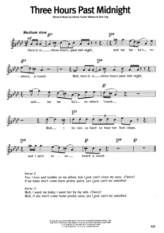 The Real Book Of Blues Three Hours Past Midnight score for Keyboard