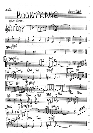The Real Book of Jazz Moontrane score for Keyboard